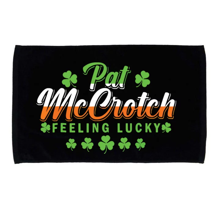 Pat McCrotch Feeling Shamrock Lucky Irish St Patrick's Day Microfiber Hand Towel