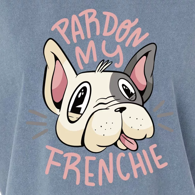 Pardon My Frenchie Bulldog Garment-Dyed Women's Muscle Tee