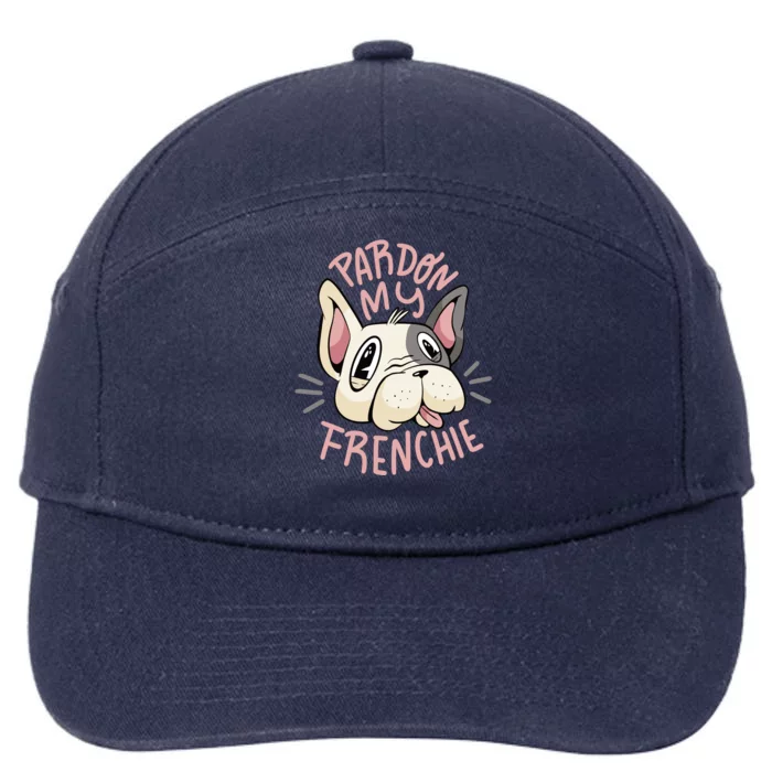 Pardon My Frenchie Bulldog 7-Panel Snapback Hat