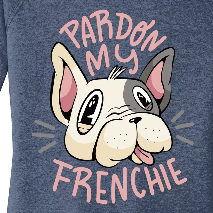 Pardon My Frenchie Bulldog Women's Perfect Tri Tunic Long Sleeve Shirt