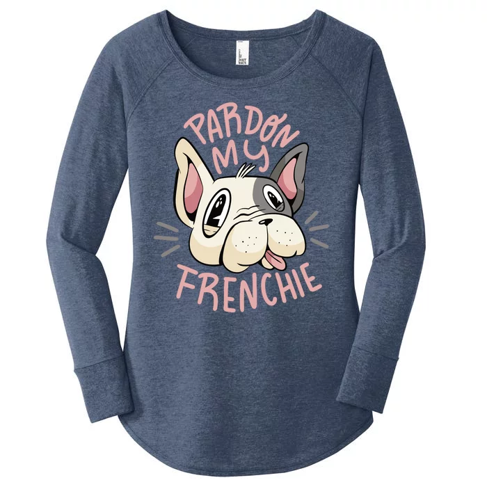 Pardon My Frenchie Bulldog Women's Perfect Tri Tunic Long Sleeve Shirt