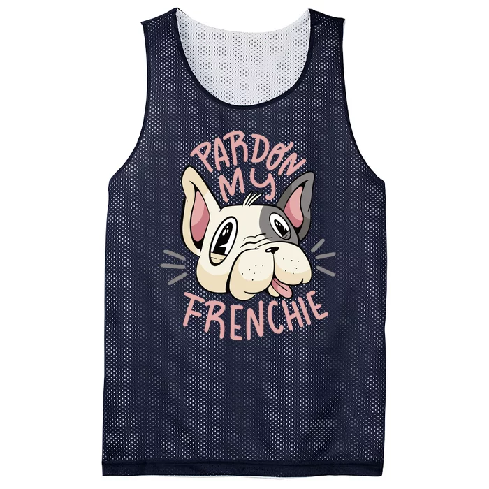 Pardon My Frenchie Bulldog Mesh Reversible Basketball Jersey Tank