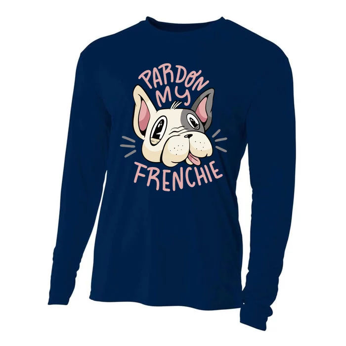 Pardon My Frenchie Bulldog Cooling Performance Long Sleeve Crew