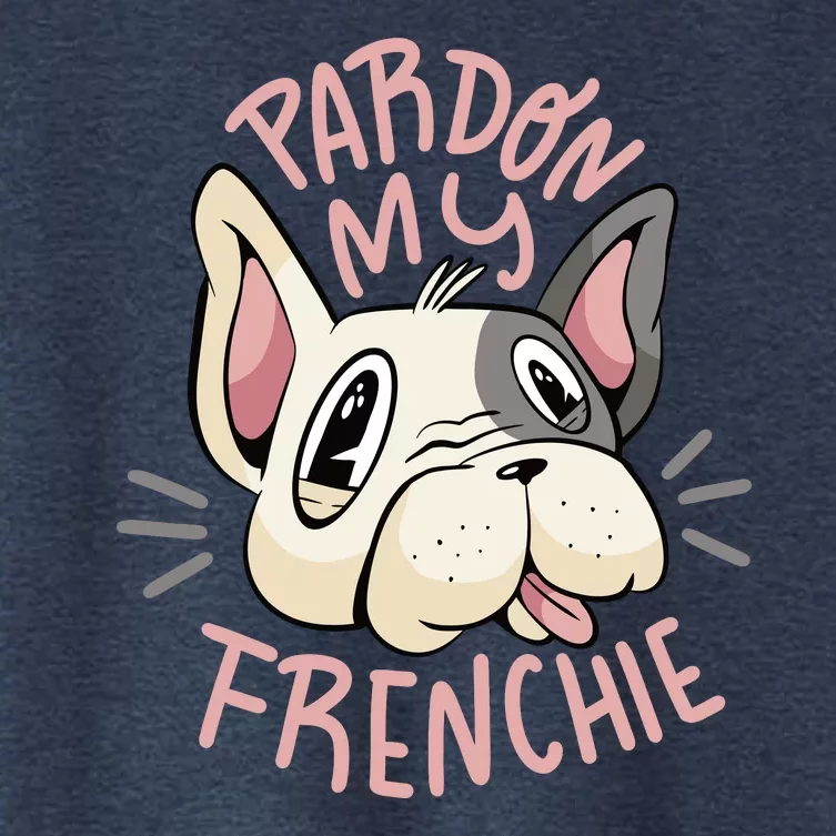 Pardon My Frenchie Bulldog Women's Crop Top Tee