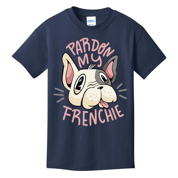 Pardon My Frenchie Bulldog Kids T-Shirt