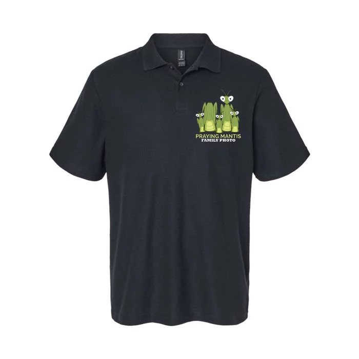 Praying Mantis Family Photo Insect Funny Praying Mantis Softstyle Adult Sport Polo