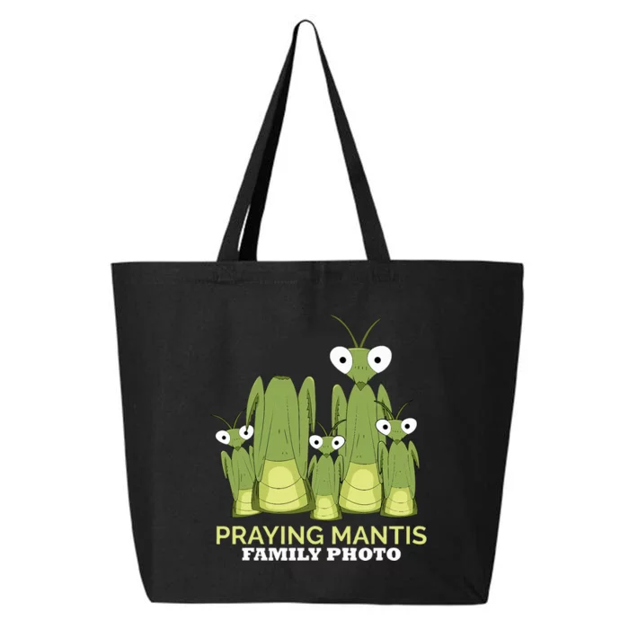 Praying Mantis Family Photo Insect Funny Praying Mantis 25L Jumbo Tote