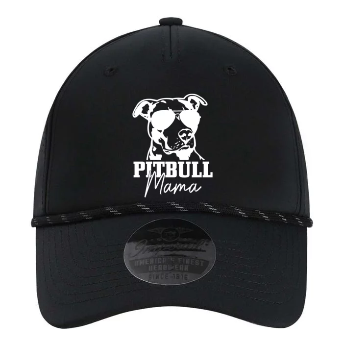 Pitbull Mom Funny Cute Dog Pitbull Mama Gift Performance The Dyno Cap