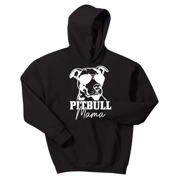 Pitbull Mom Funny Cute Dog Pitbull Mama Gift Kids Hoodie