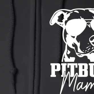 Pitbull Mom Funny Cute Dog Pitbull Mama Gift Full Zip Hoodie