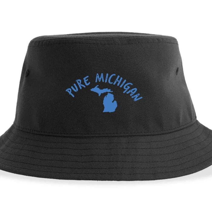 Pure Michigan Fun Water Adventure Vacation Great Gift Idea Sustainable Bucket Hat