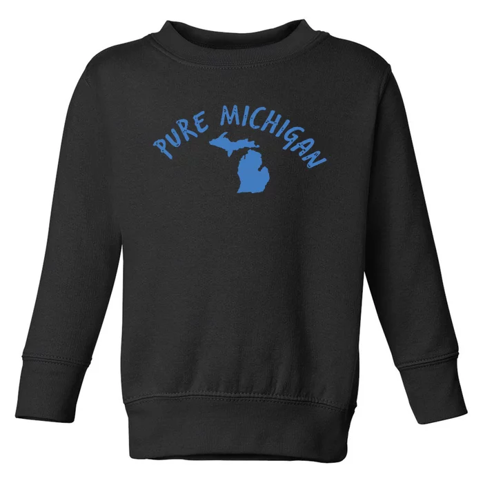 Pure Michigan Fun Water Adventure Vacation Great Gift Idea Toddler Sweatshirt