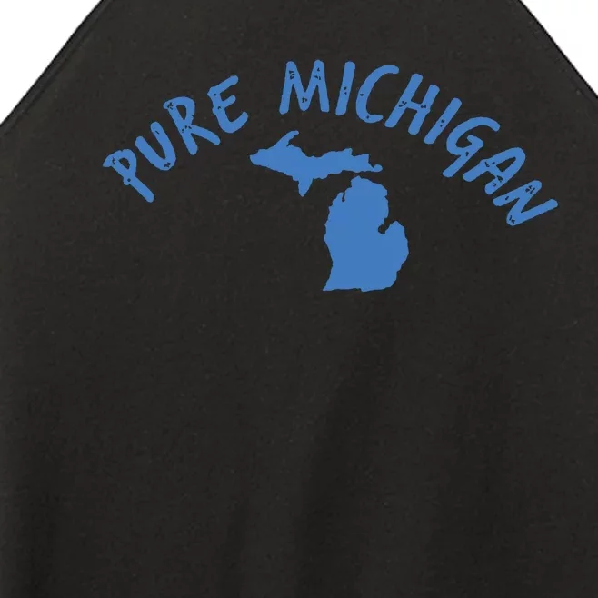 Pure Michigan Fun Water Adventure Vacation Great Gift Idea Women’s Perfect Tri Rocker Tank