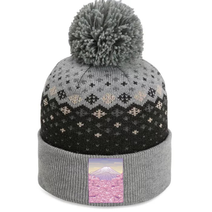 Pastel Mount Fuji The Baniff Cuffed Pom Beanie