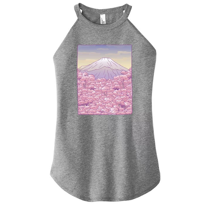 Pastel Mount Fuji Women’s Perfect Tri Rocker Tank