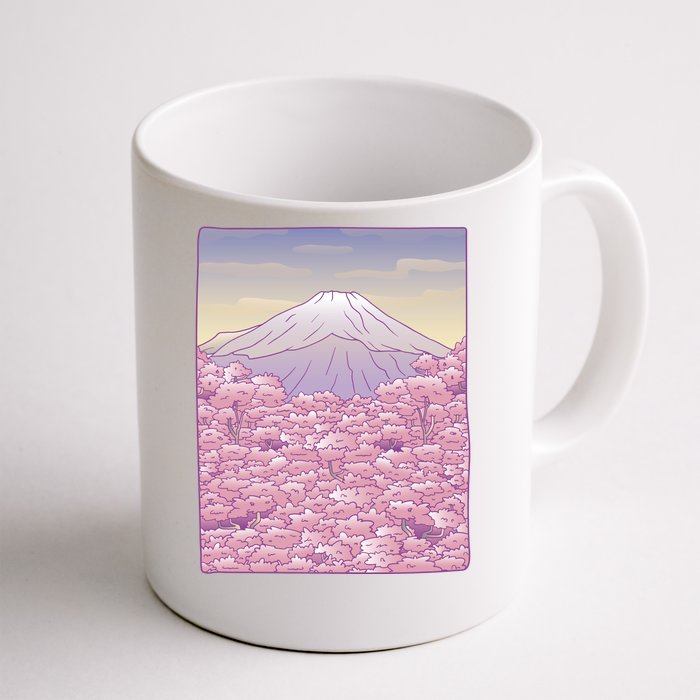 Pastel Mount Fuji Front & Back Coffee Mug