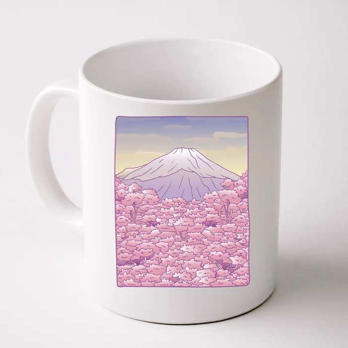 Pastel Mount Fuji Front & Back Coffee Mug