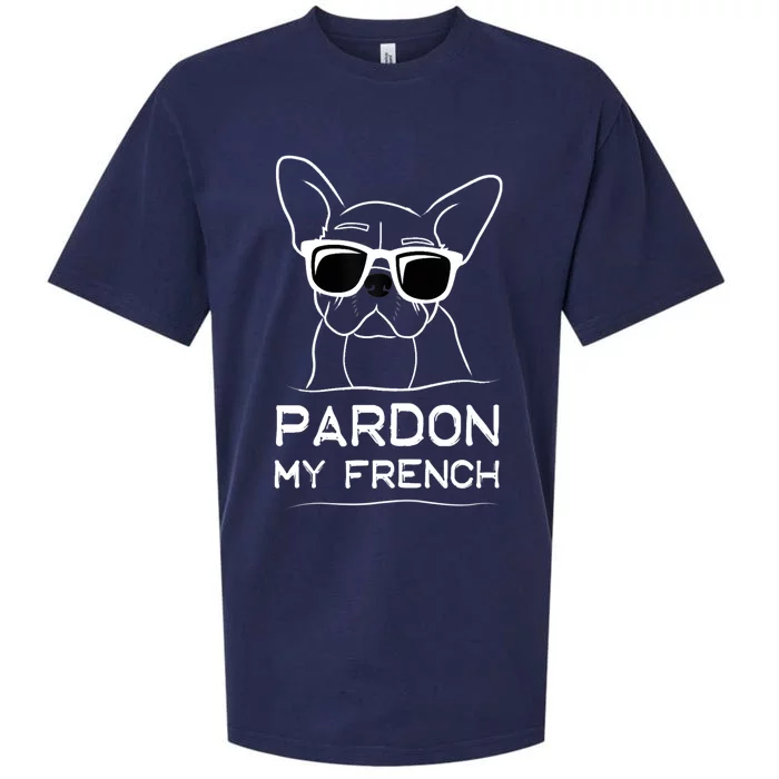 Pardon My French Tshirt Frenchie Bulldog Sueded Cloud Jersey T-Shirt