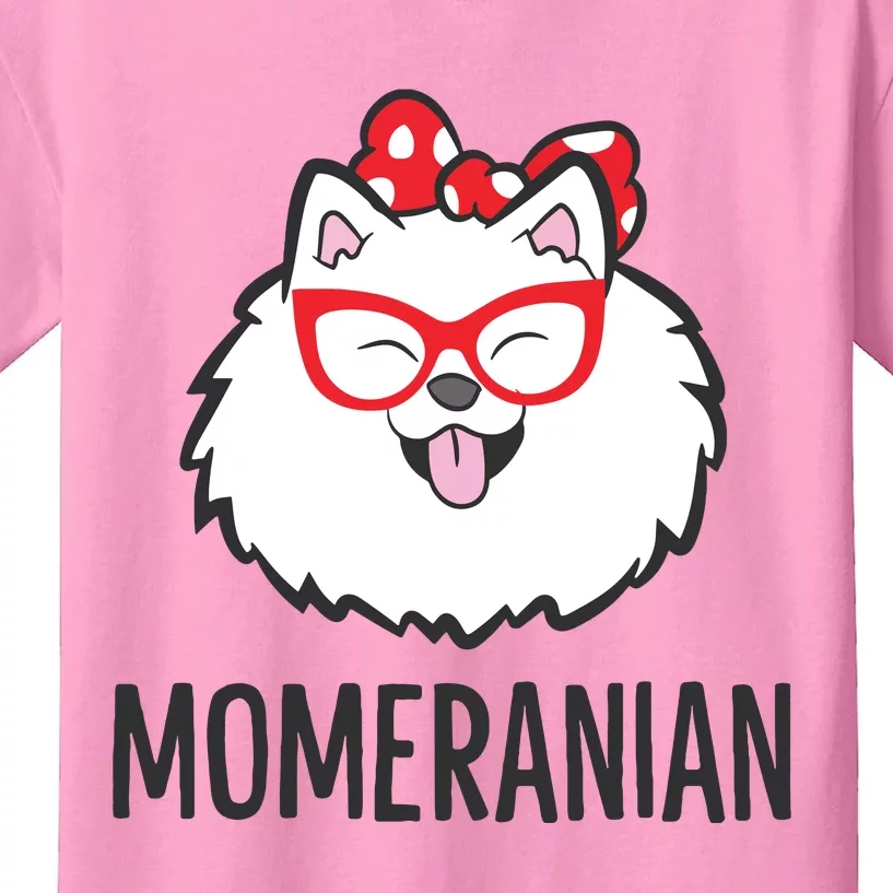 Pomeranian Mom Funny Momeranian Cute Pomeranian Kids T-Shirt