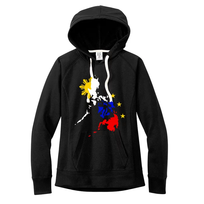 Philippine Map Funny Gift Women's Fleece Hoodie