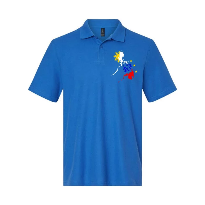 Philippine Map Funny Gift Softstyle Adult Sport Polo