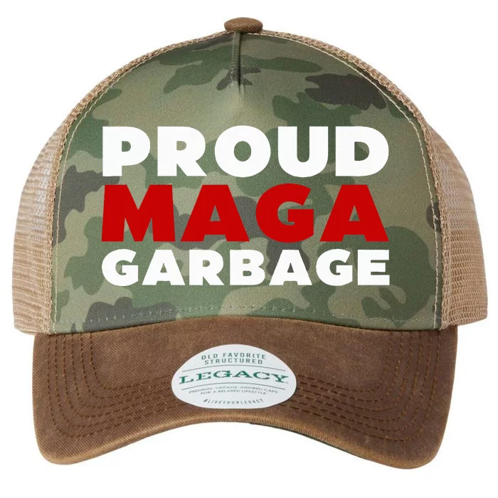 Proud Maga Garbage Trump Supporter Legacy Tie Dye Trucker Hat