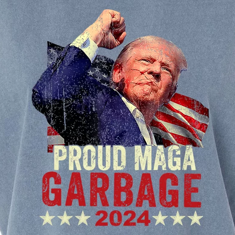 Proud Maga Garbage Proud To Be Garbage Trump Supporters Garment-Dyed Women's Muscle Tee