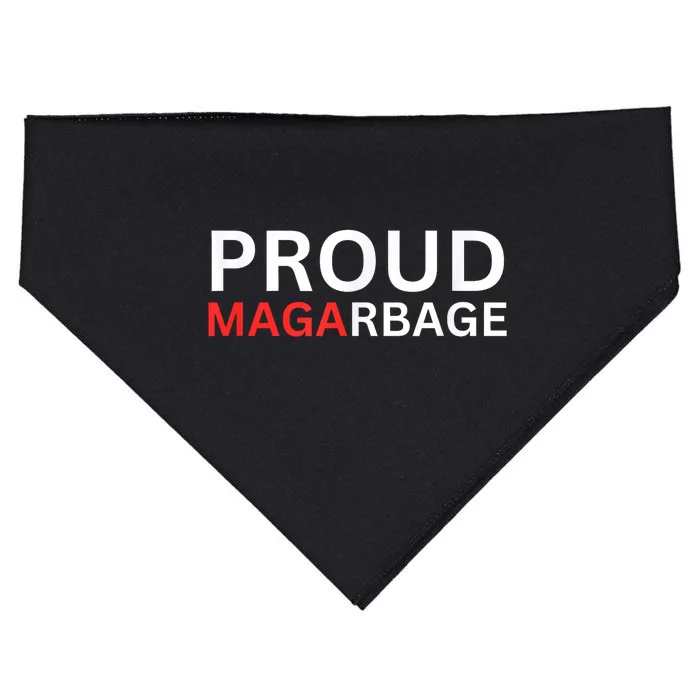 Proud Maga Garbage Trump Supporters USA-Made Doggie Bandana