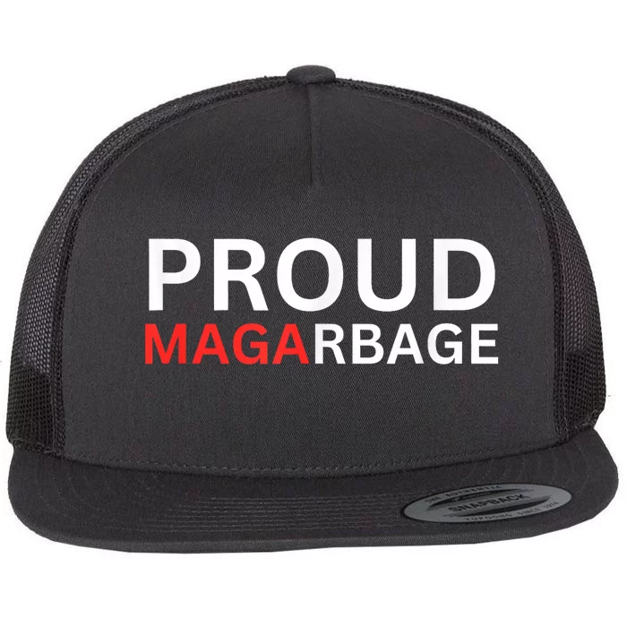 Proud Maga Garbage Trump Supporters Flat Bill Trucker Hat