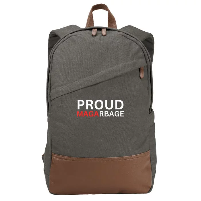 Proud Maga Garbage Trump Supporters Cotton Canvas Backpack