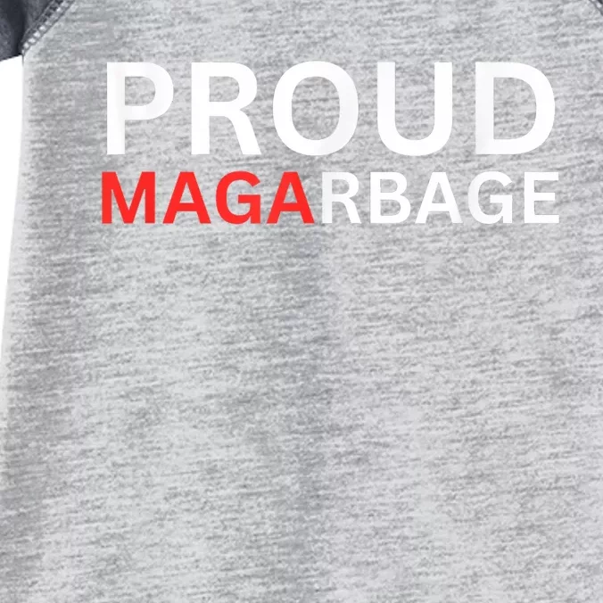 Proud Maga Garbage Trump Supporters Infant Baby Jersey Bodysuit