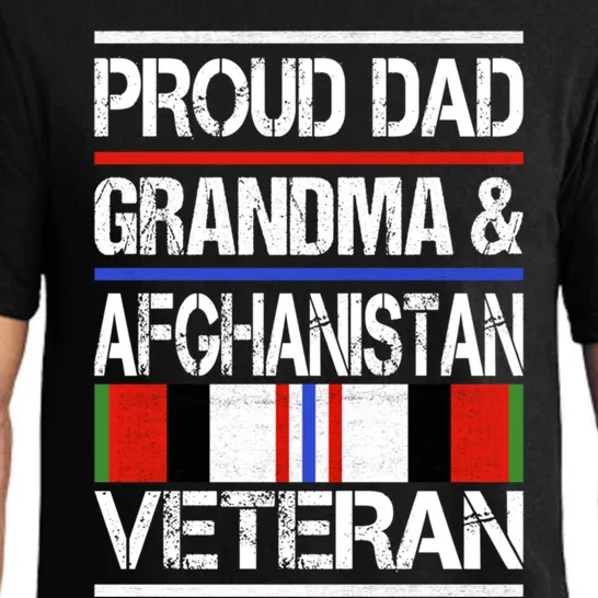 Proud Mom Grandma And Afghanistan Veteran Gift Pajama Set