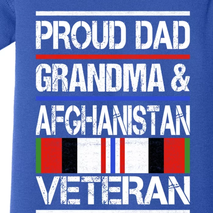 Proud Mom Grandma And Afghanistan Veteran Gift Baby Bodysuit