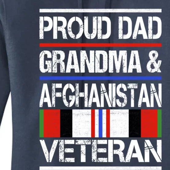 Proud Mom Grandma And Afghanistan Veteran Gift Women's Pullover Hoodie