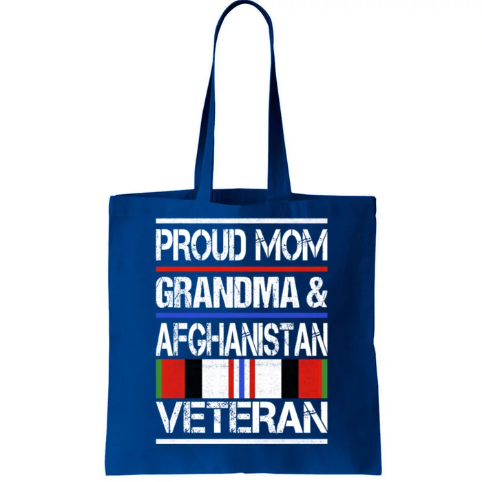 Proud Mom Grandma And Afghanistan Veteran Cute Gift Tote Bag