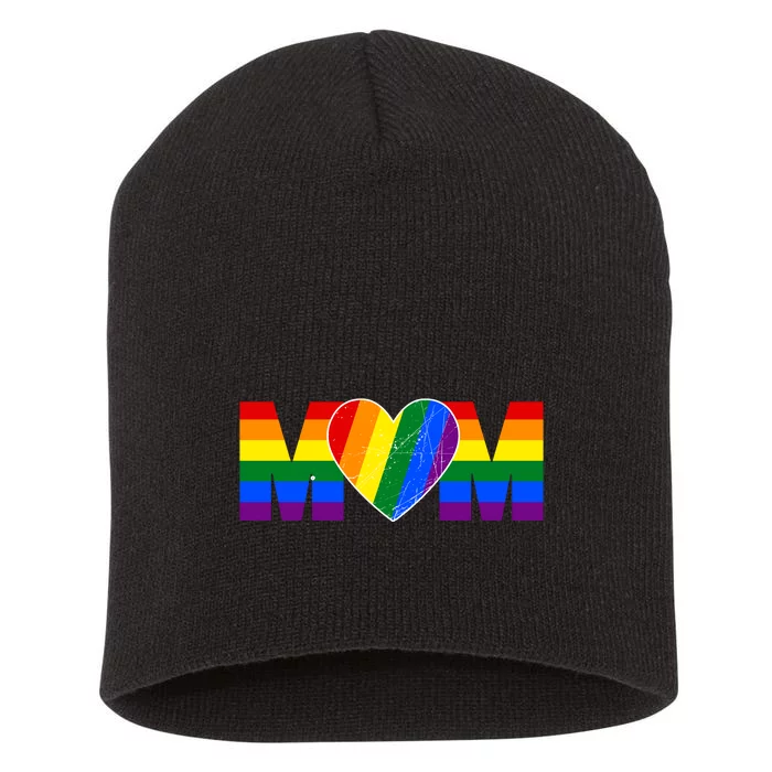 Pride Month Graphic For Mom Lover Short Acrylic Beanie