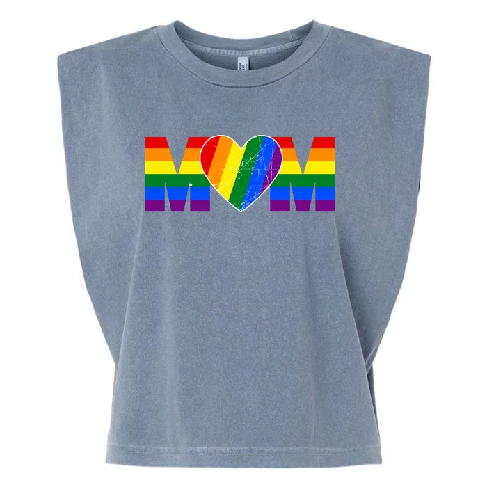 Pride Month Graphic For Mom Lover Garment-Dyed Women's Muscle Tee