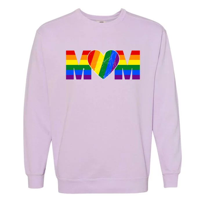 Pride Month Graphic For Mom Lover Garment-Dyed Sweatshirt