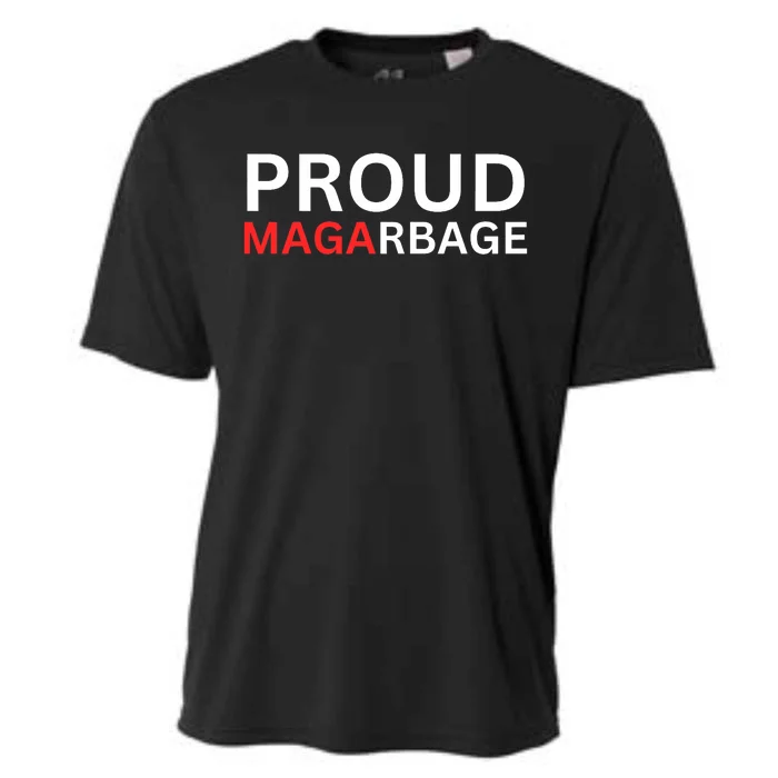 Proud Maga Garbage Trump Supporters Cooling Performance Crew T-Shirt