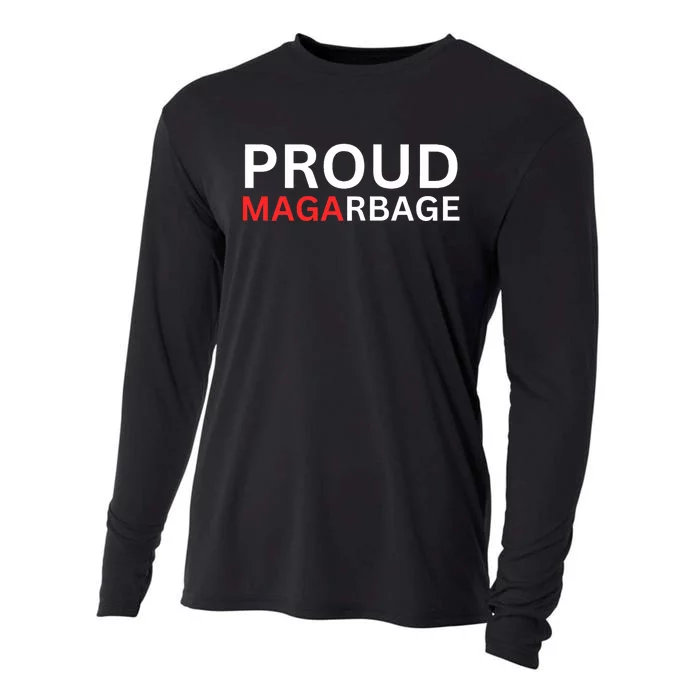 Proud Maga Garbage Trump Supporters Cooling Performance Long Sleeve Crew