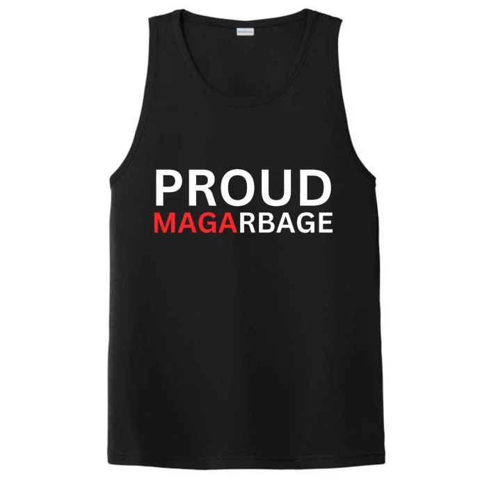 Proud Maga Garbage Trump Supporters Performance Tank