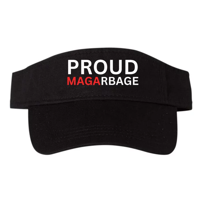 Proud Maga Garbage Trump Supporters Valucap Bio-Washed Visor