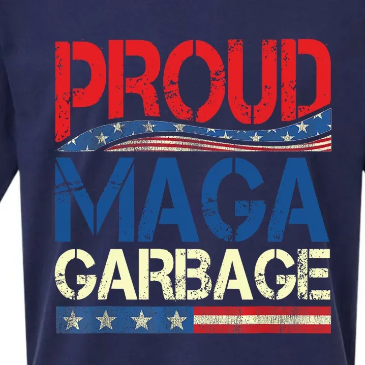 Proud Maga Garbage Trump Supporter Sueded Cloud Jersey T-Shirt