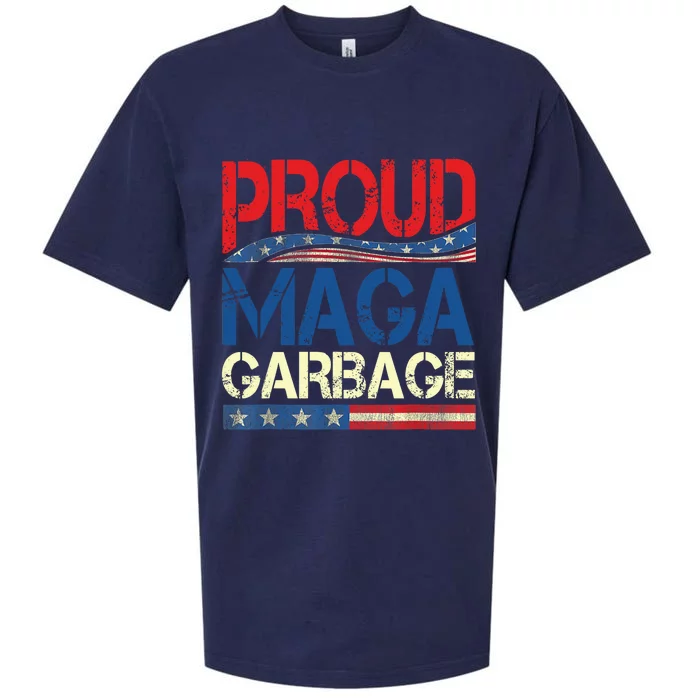 Proud Maga Garbage Trump Supporter Sueded Cloud Jersey T-Shirt