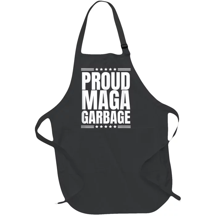 Proud Maga Garbage Trump Supporter Full-Length Apron With Pocket