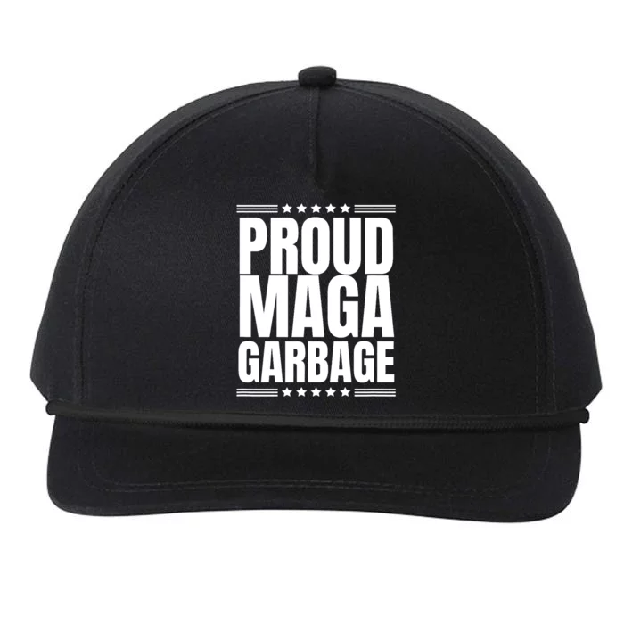 Proud Maga Garbage Trump Supporter Snapback Five-Panel Rope Hat