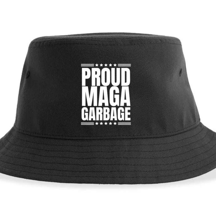 Proud Maga Garbage Trump Supporter Gift Sustainable Bucket Hat