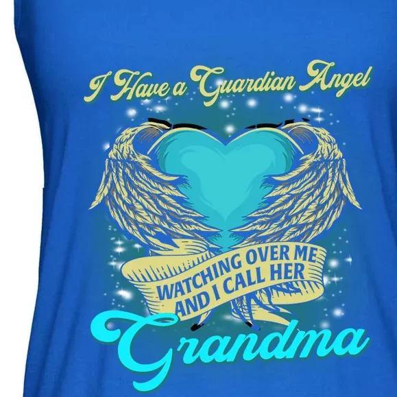 Proud My Grandma In Heaven Happy Mother Day Memorial Gift Ladies Essential Flowy Tank