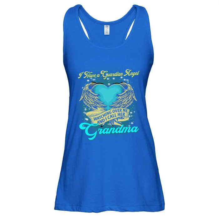 Proud My Grandma In Heaven Happy Mother Day Memorial Gift Ladies Essential Flowy Tank