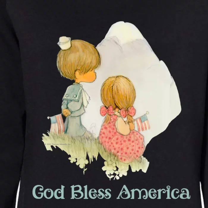 Precious Mots God Bless America Cute Gift Womens California Wash Sweatshirt